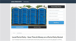 Desktop Screenshot of localportapotty.com