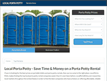 Tablet Screenshot of localportapotty.com